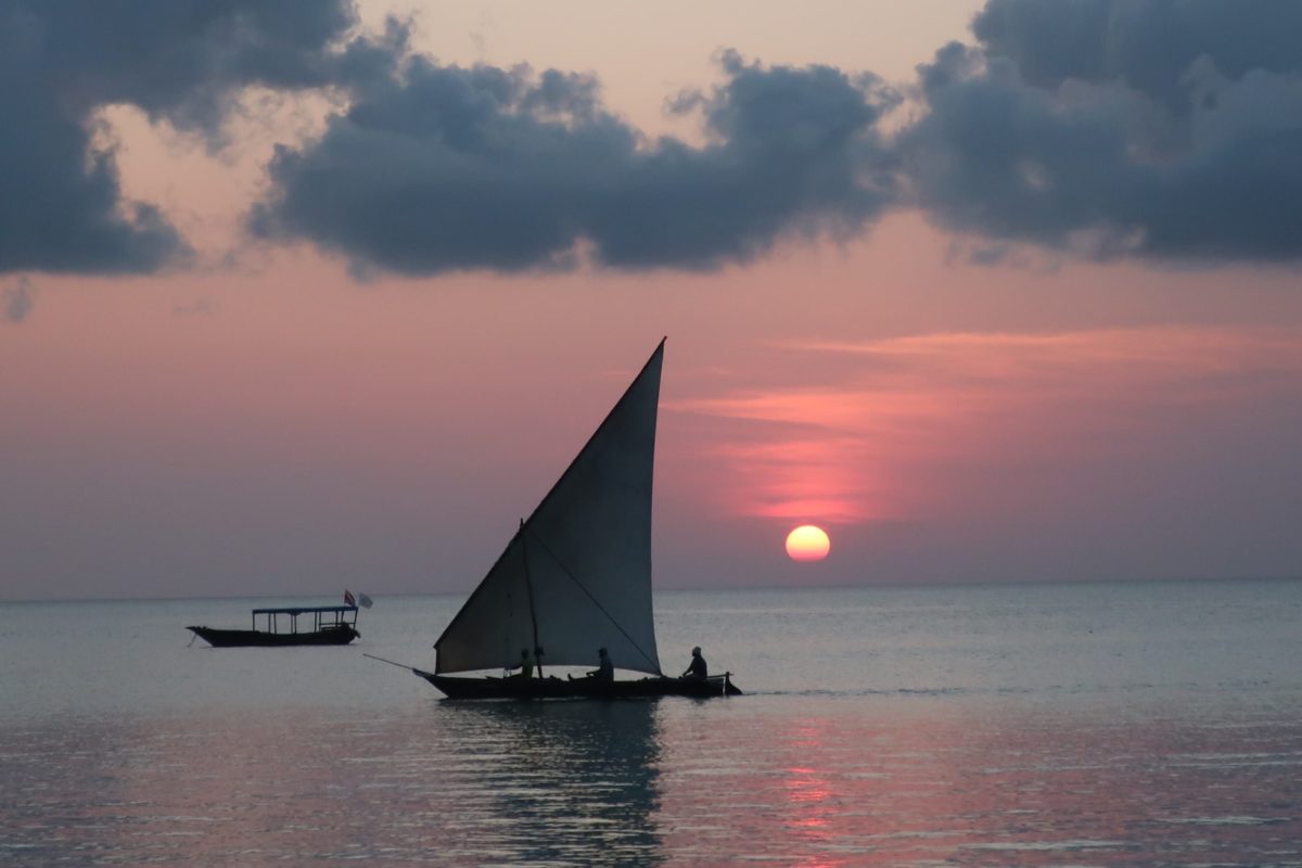 Traditional boat in Zanzibar